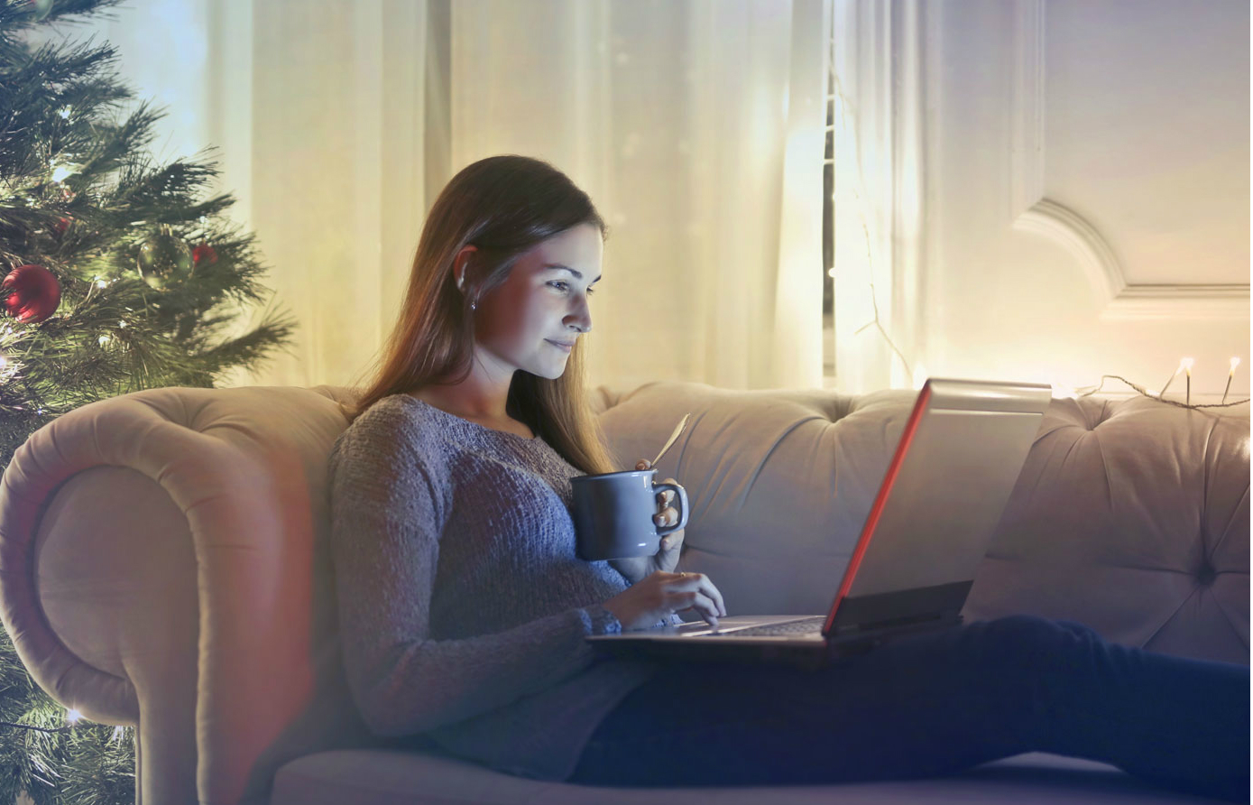 Girl with computer