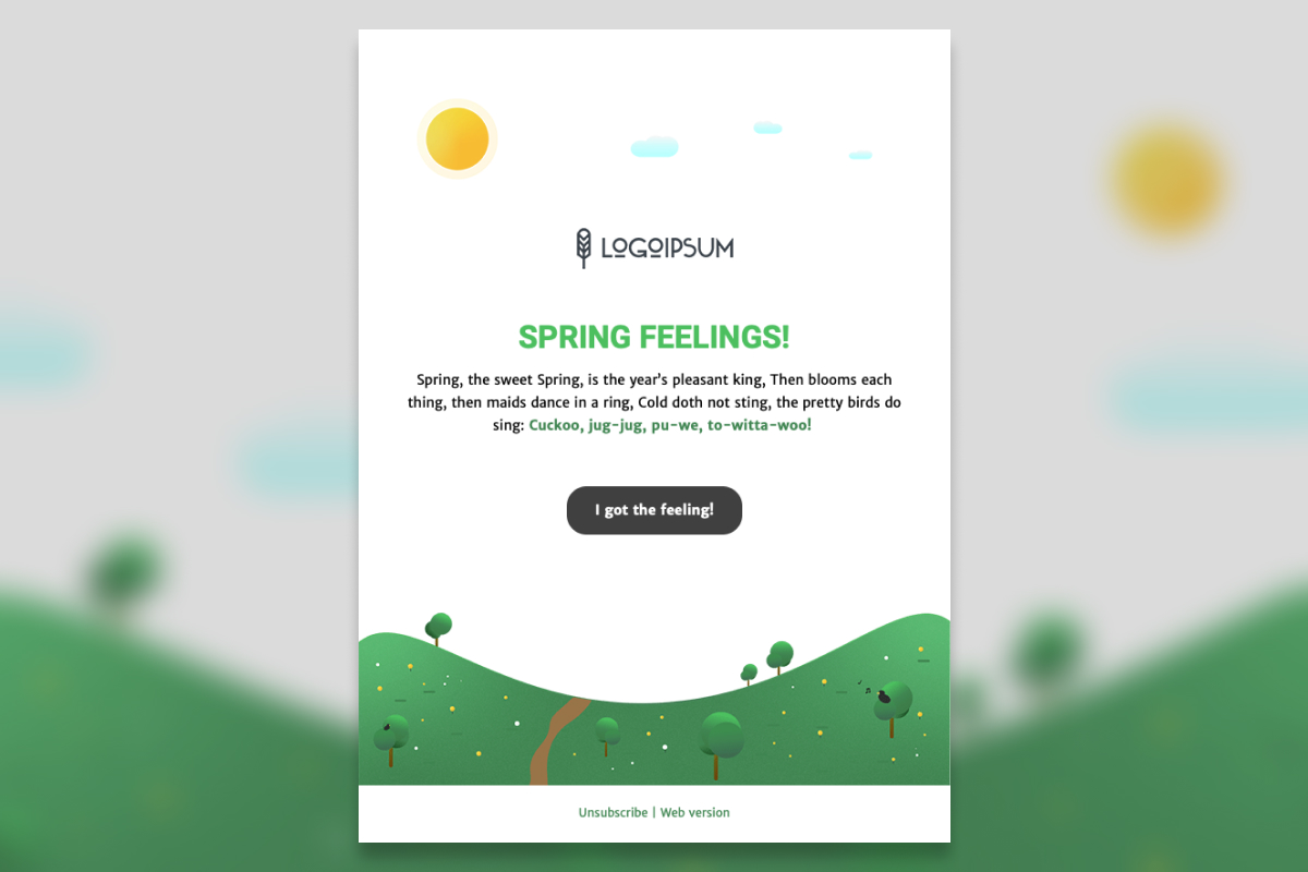A simple email template