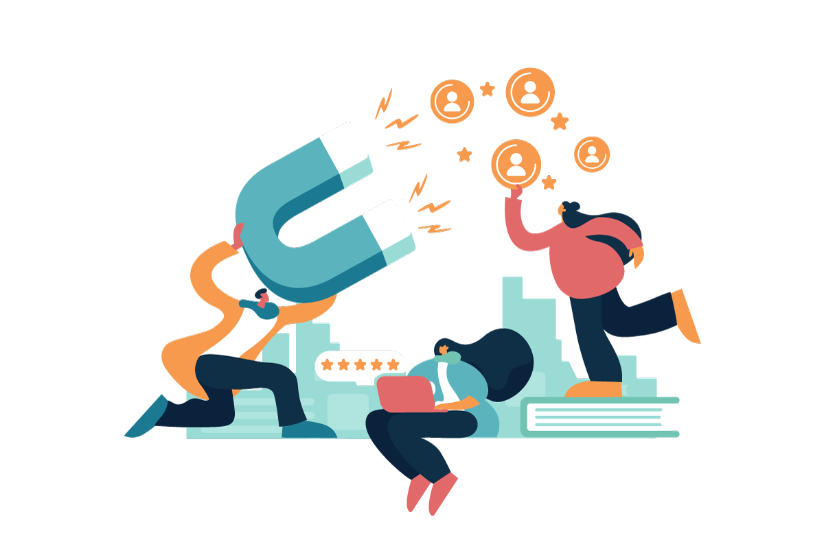 Graphics of retention marketing
