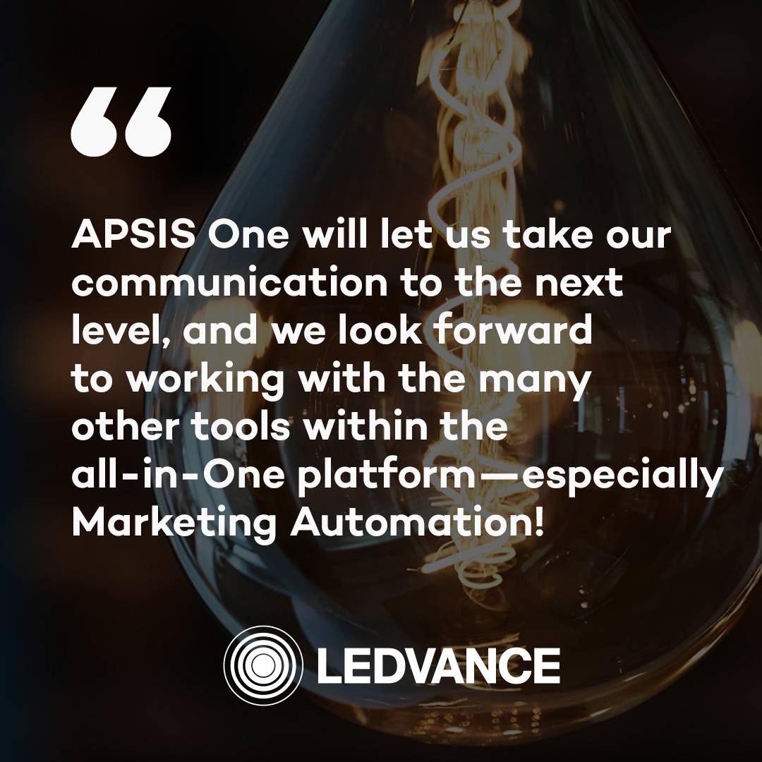 Ledvance, APSIS customer feedback.