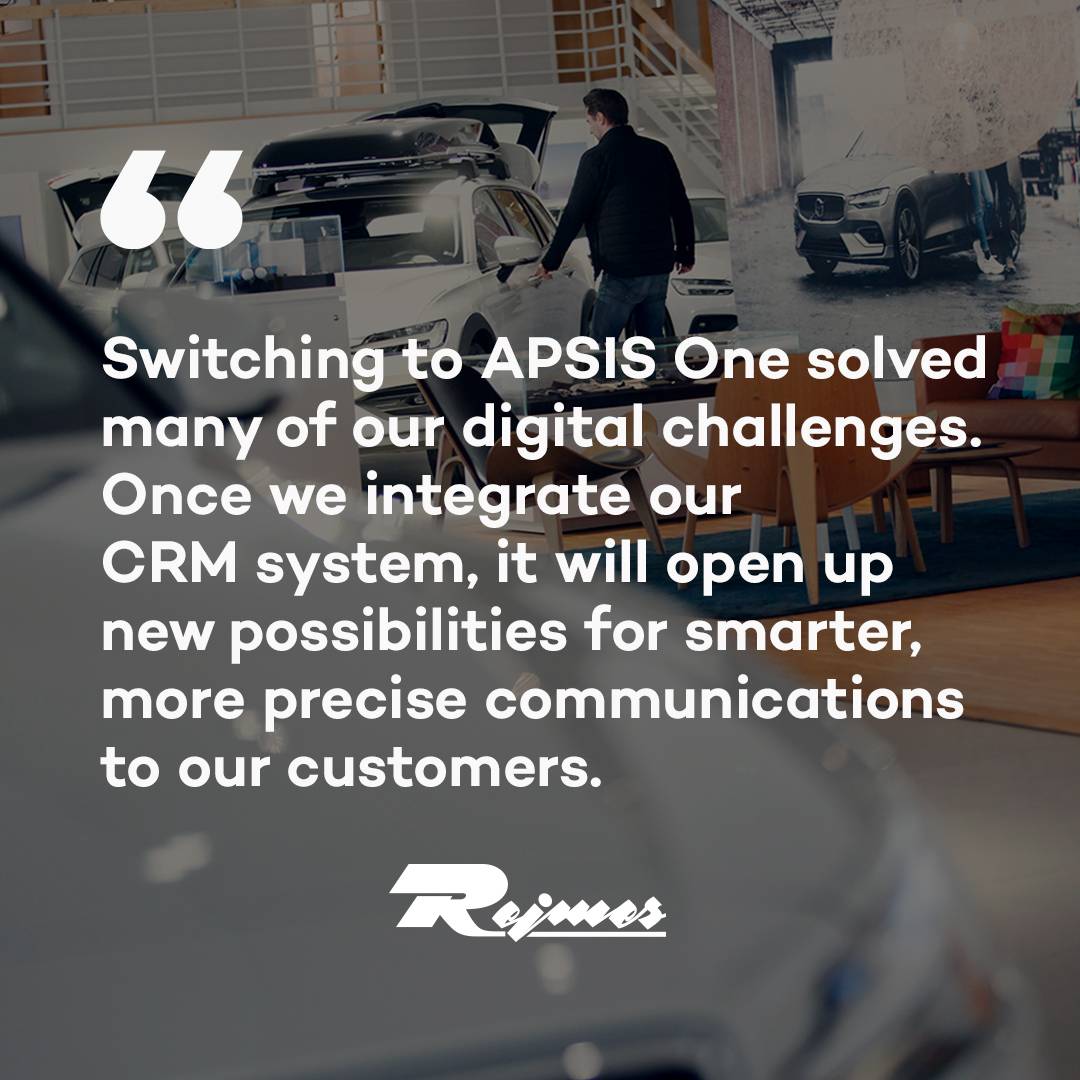 Rejmes, an Apsis One customer testimonial