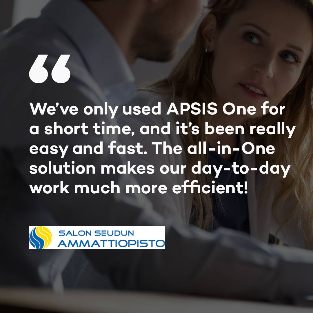 Salon Sedun Ammattiopisto is an APSIS One customer, here is their customer-testimonial..