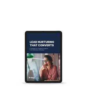 Lead nurturing handbook by Apsis, an email and marketing platfrom